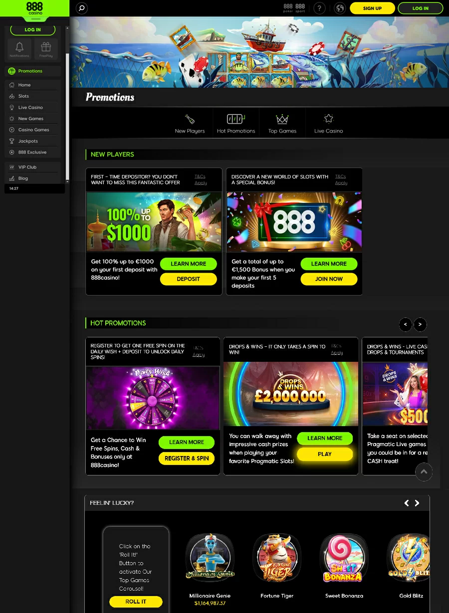 888 Casino Roulette screenshot