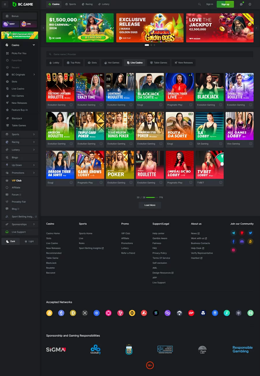 BC Game Casino Roulette kuvakaappaus