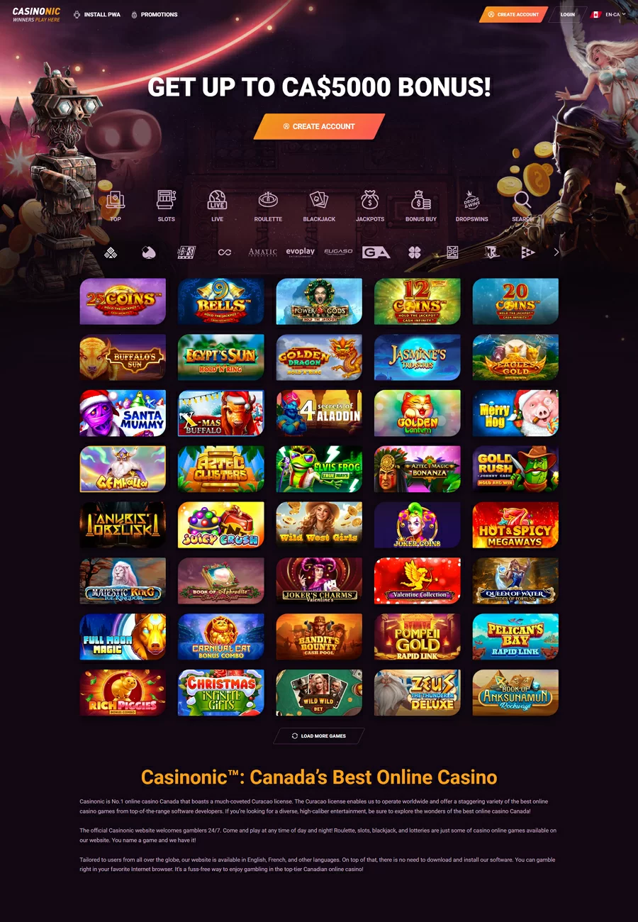 Captura de pantalla de Casinonic Casino Roulette