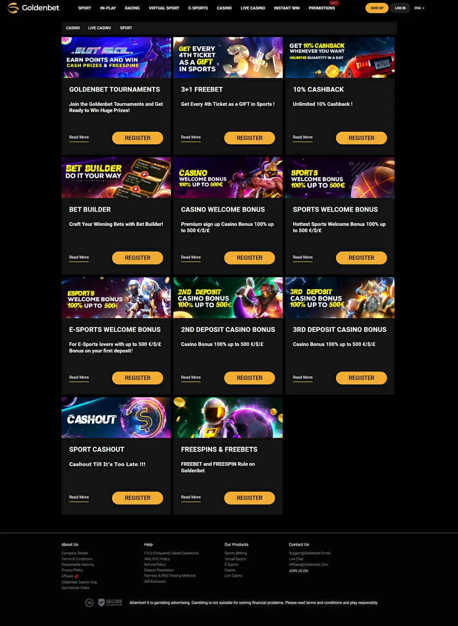 Captura de pantalla de Goldenbet Casino Reoulette
