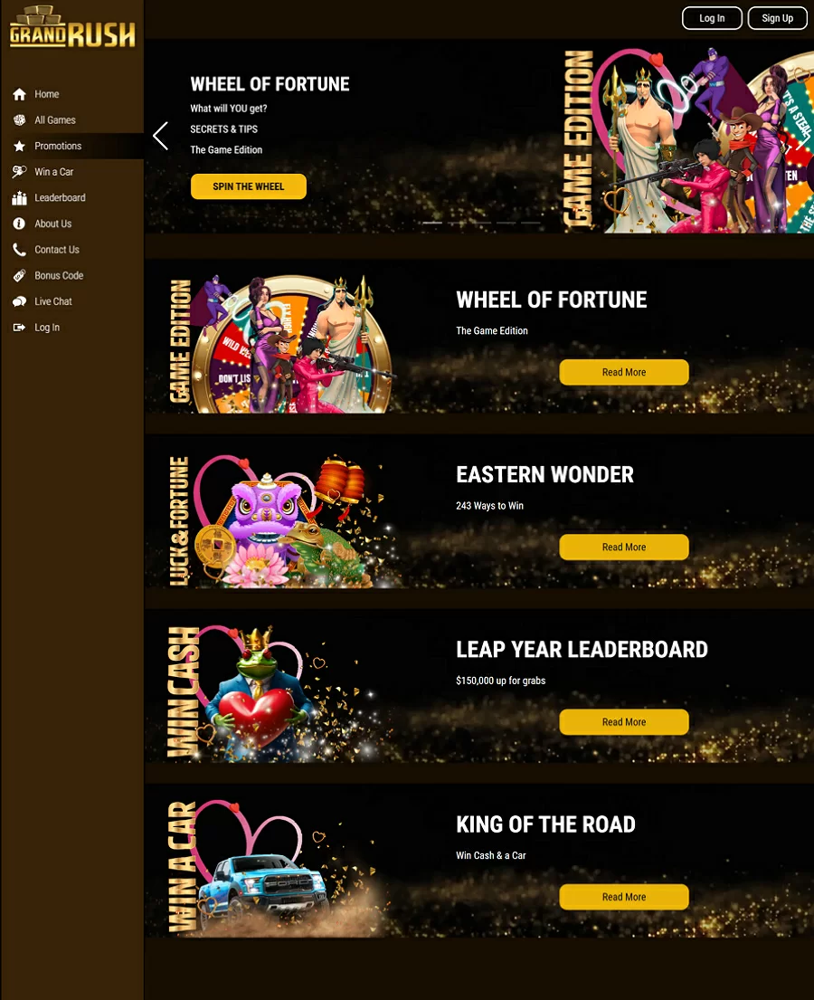 Grand Rush Casino Roulette screenshot