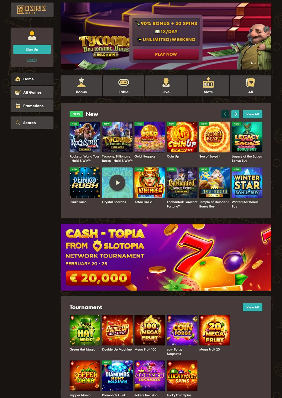 奥西里斯赌场轮盘截图