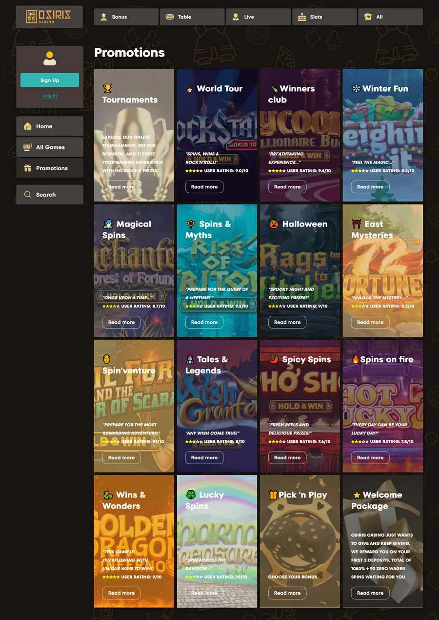 奥西里斯赌场轮盘截图